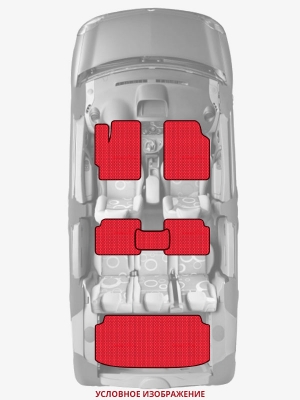 ЭВА коврики «Queen Lux» комплект для Ford Fiesta (Mk VII)